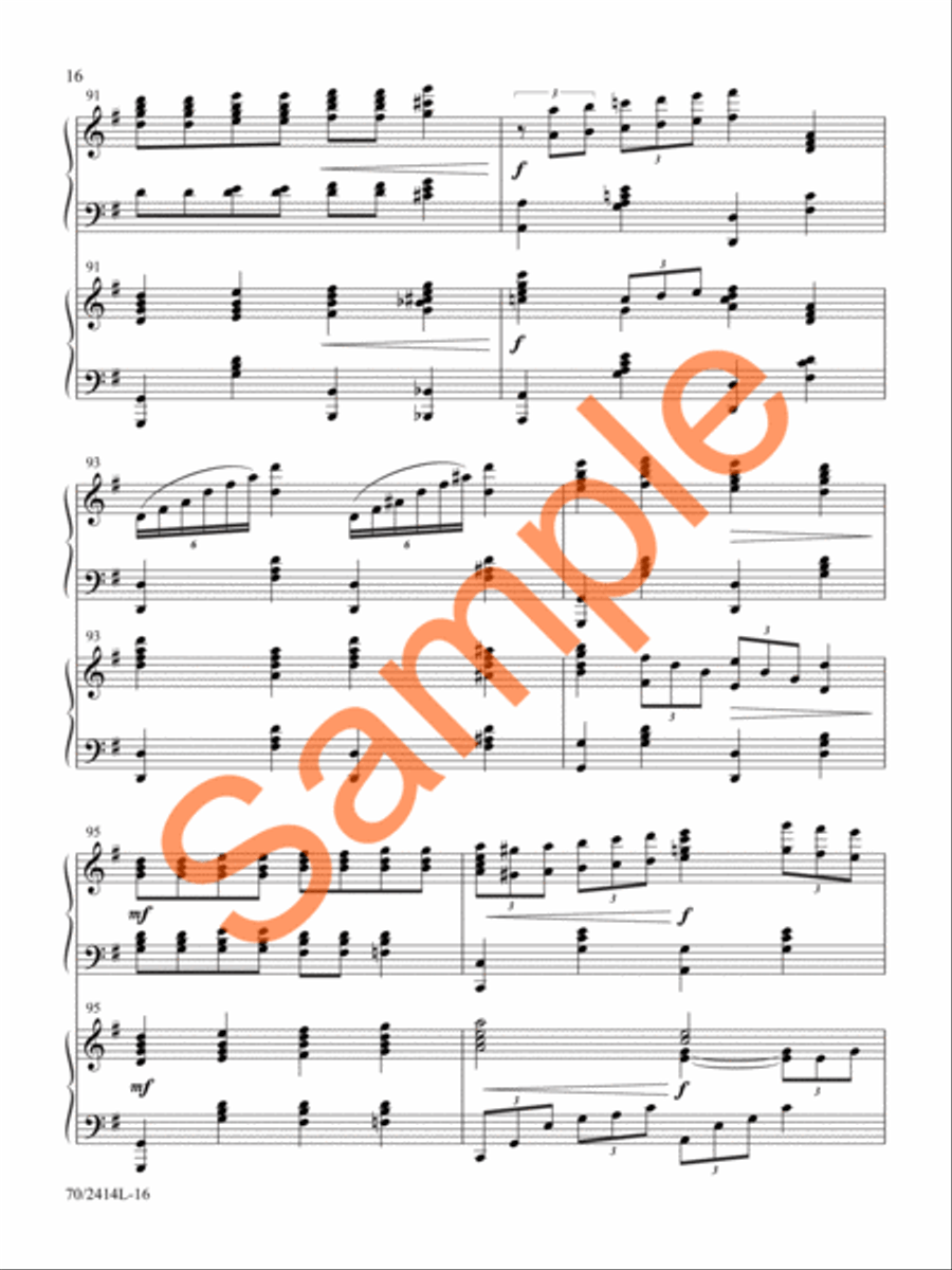 Camp Meeting Jubilee Piano Duet scores gallery preview page 15