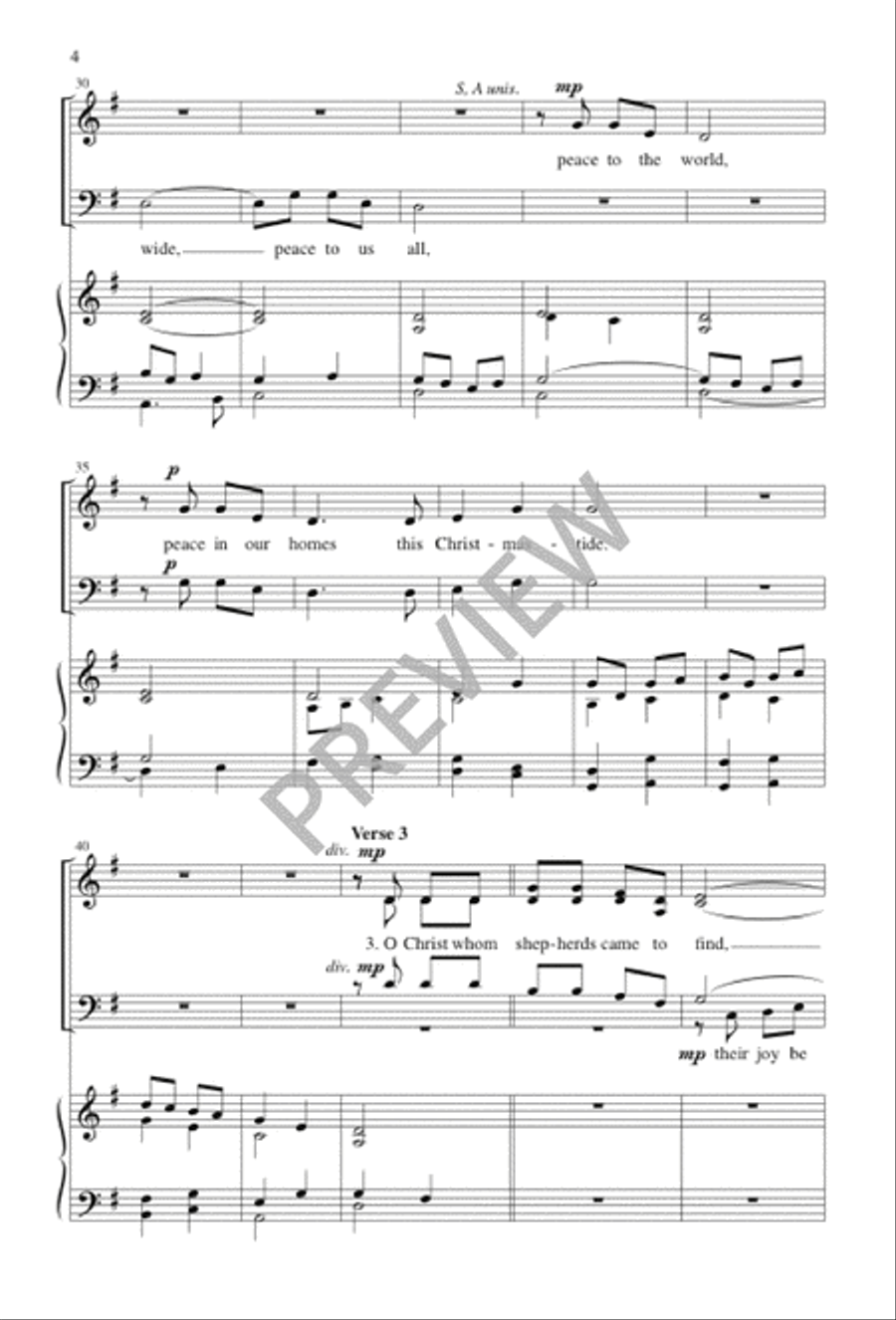 O Prince of Peace 4-Part scores gallery preview page 5
