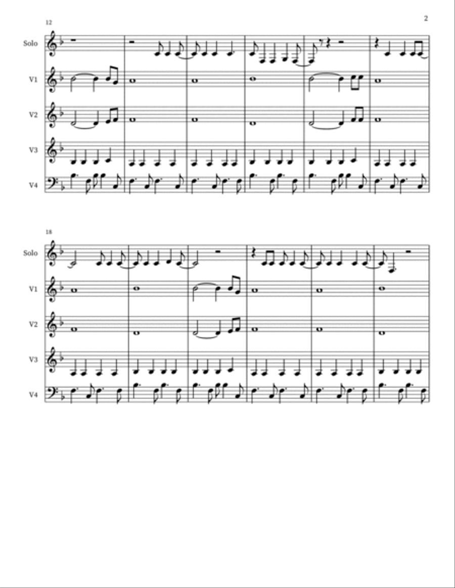 I Melt With You 4-Part scores gallery preview page 2