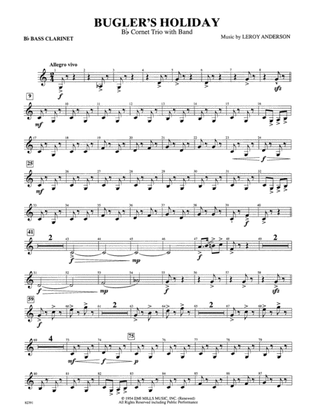 Bugler's Holiday (with Cornet Trio): B-flat Bass Clarinet