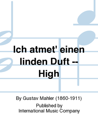 Book cover for Ich Atmet' Einen Linden Duft (G. & E.) - High