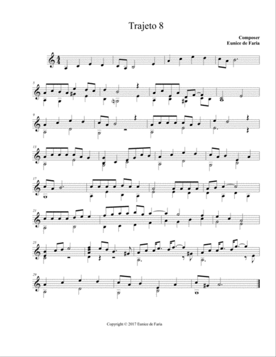 Trajeto 8 Small Ensemble scores gallery preview page 1