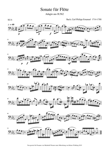 Trombone Solo Posaune Pieces Komponist born 1714-1739 - 10 Pieces Trombone Solo Posaune Soli Stüc