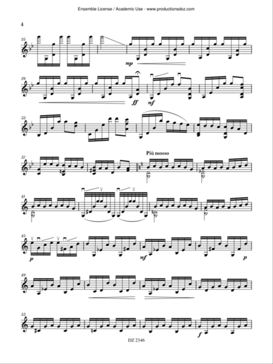 Fantasia Mandolin scores gallery preview page 4
