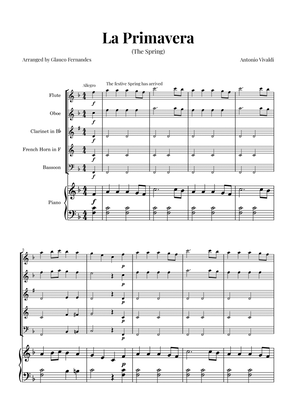 La Primavera (The Spring) by Vivaldi - Woodwind Quintet with Piano