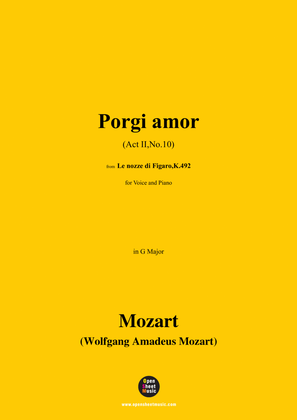 W. A. Mozart-Porgi amor(Act II,No.10),in G Major