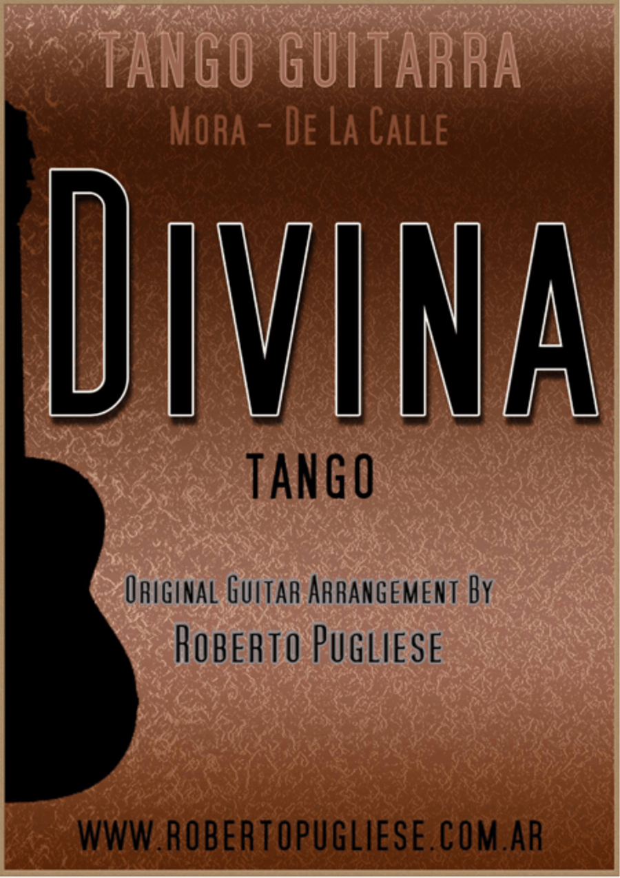 Divina - Tango (Mora - De La Calle) Classical Guitar scores gallery preview page 1
