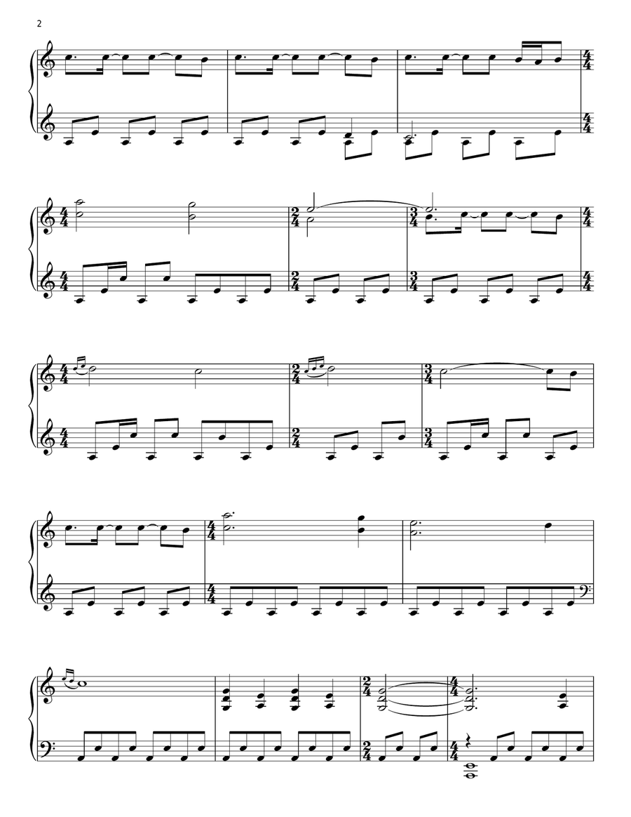 Katniss Afoot (from The Hunger Games) Piano Solo scores gallery preview page 2