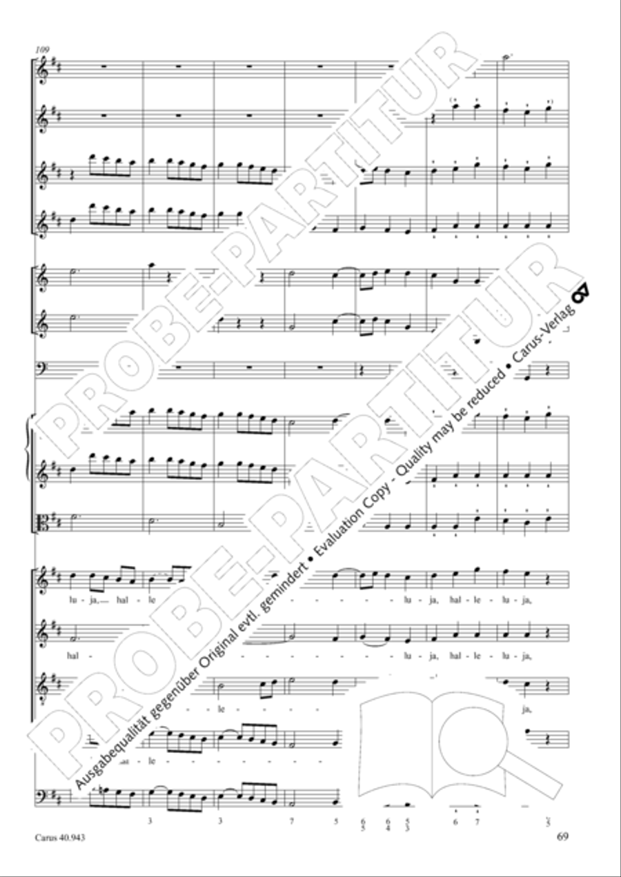 Shout to the Lord, all the earth (Jauchzet dem Herrn, alle Welt) 4-Part scores gallery preview page 76
