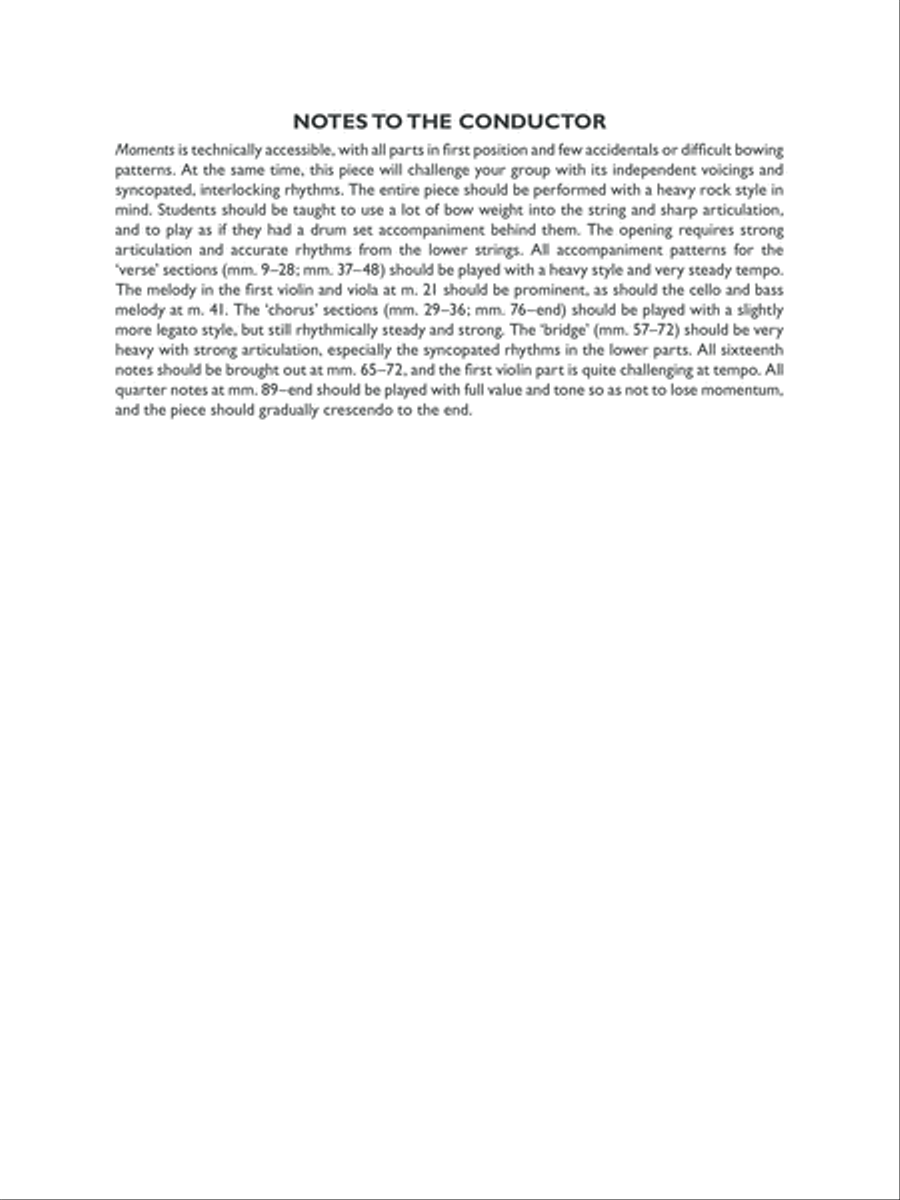 Moments: Score Moments: Score String Orchestra scores gallery preview page 2