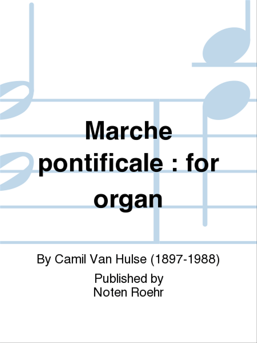 Marche pontificale Organ scores gallery preview page 1