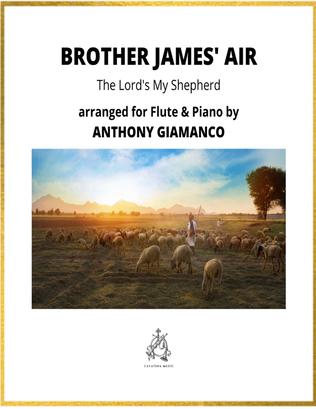 Book cover for BROTHER JAMES' AIR (The Lord's My Shepherd) - flute and piano