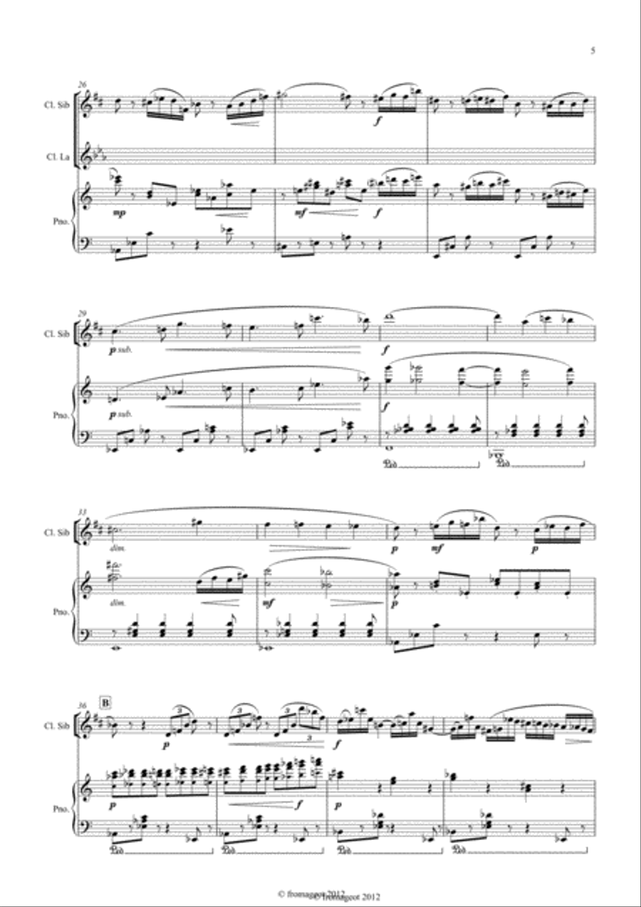 Souvenirs de Bergamo Woodwind Duet scores gallery preview page 5