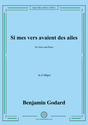B. Godard-Si mes vers avaient des ailes(Could my songs their way be winging),in A Major