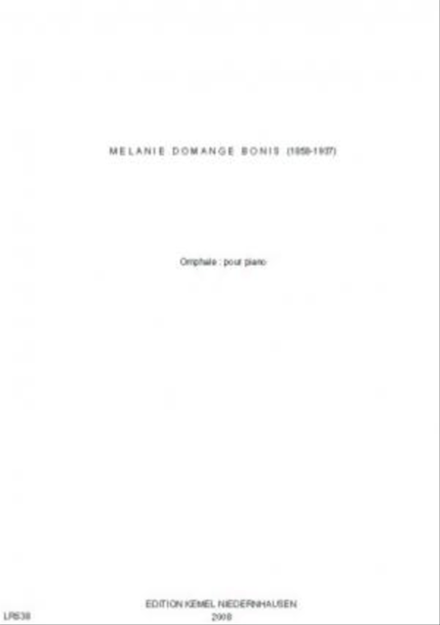 Omphale Piano Solo scores gallery preview page 1