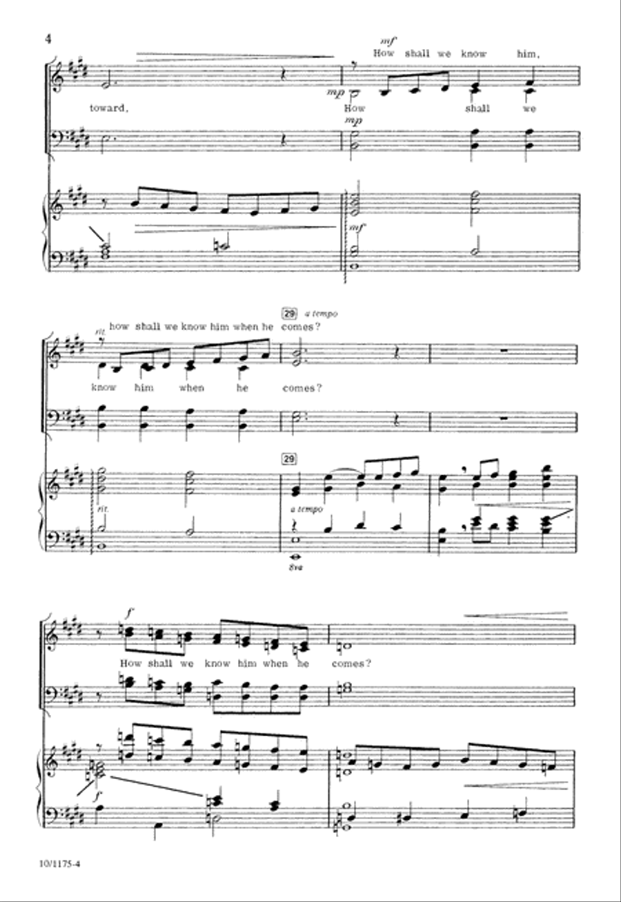 How Shall We Know Him? 4-Part scores gallery preview page 4