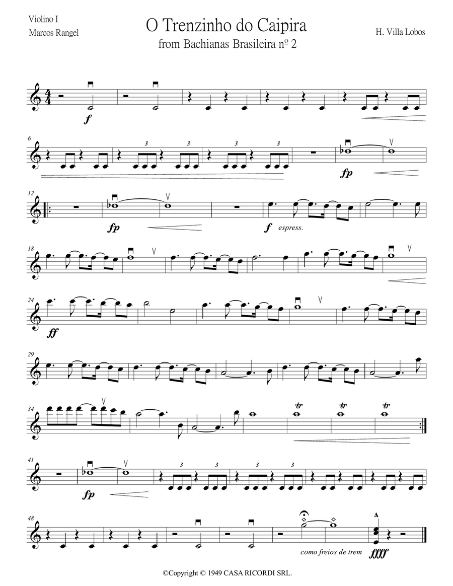 Bachianas Brasileiras N 2 String Orchestra scores gallery preview page 6