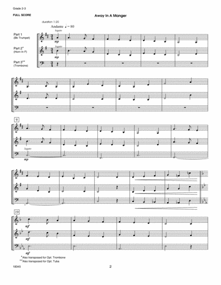 Christmas Album For Brass Trio - Full Score
