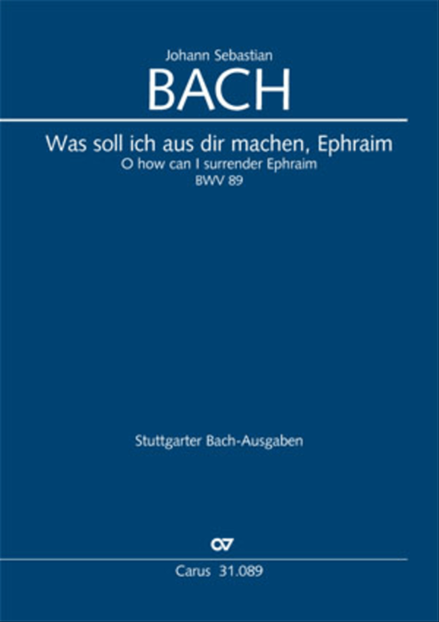 O how can I surrender Ephraim (Was soll ich aus dir machen, Ephraim) 4-Part scores gallery preview page 1