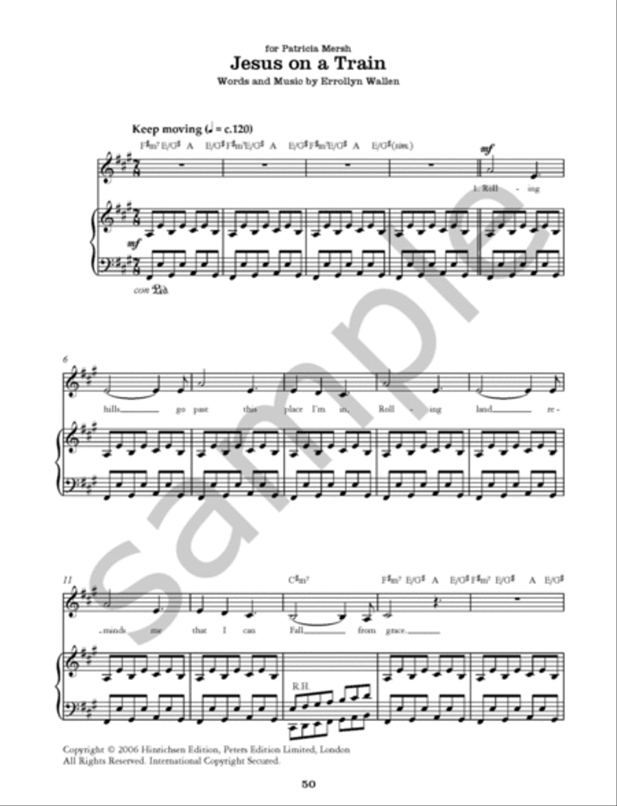 The Errollyn Wallen Songbook for Voice and Piano Piano, Vocal scores gallery preview page 3