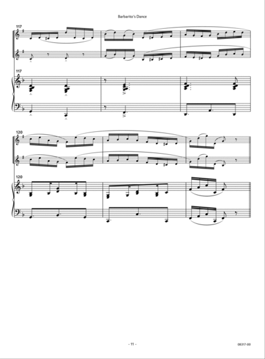Barbarito's Dance Barbarito's Dance Clarinet Duet scores gallery preview page 9