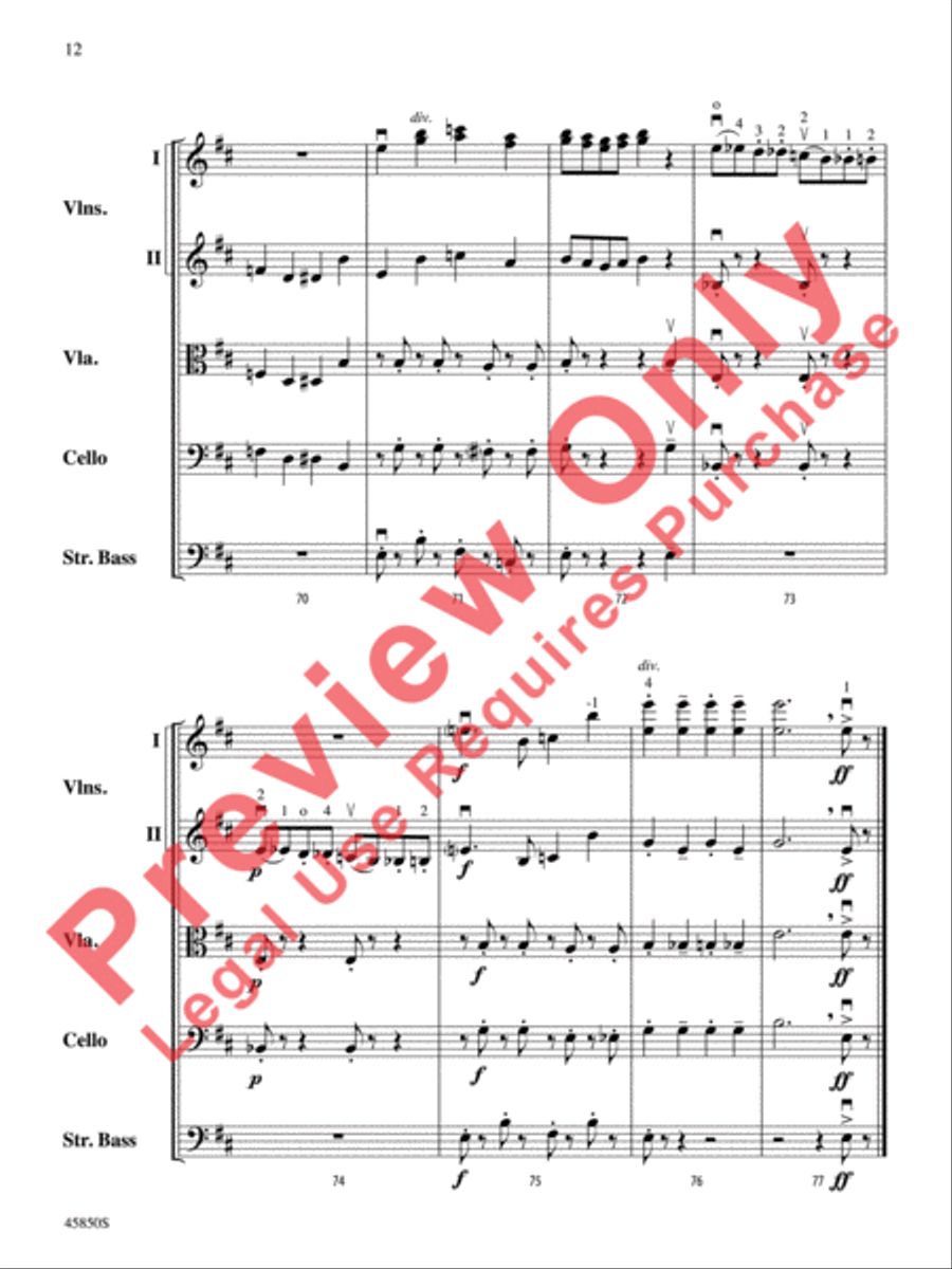 A Danny Elfman Spooktacular String Orchestra scores gallery preview page 13