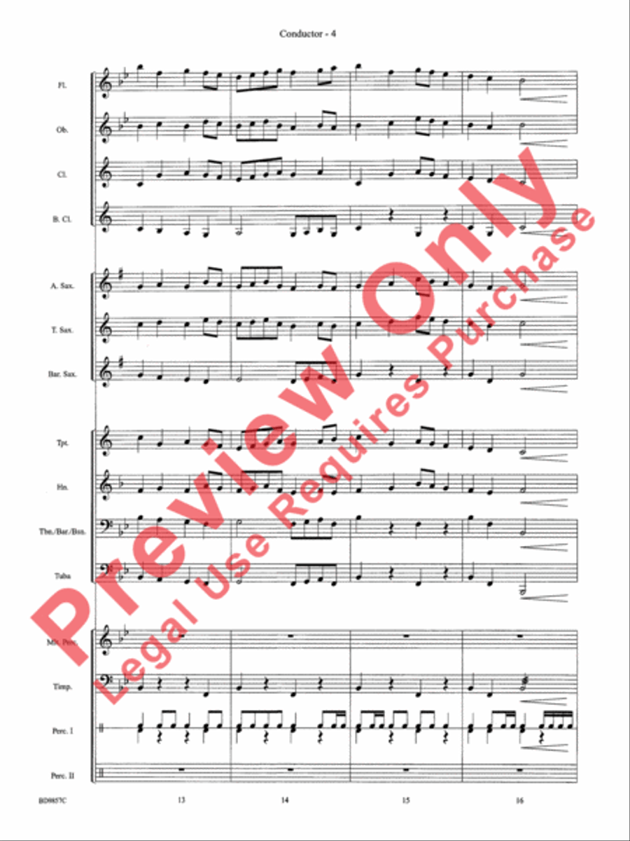 Contredanse Concert Band scores gallery preview page 6