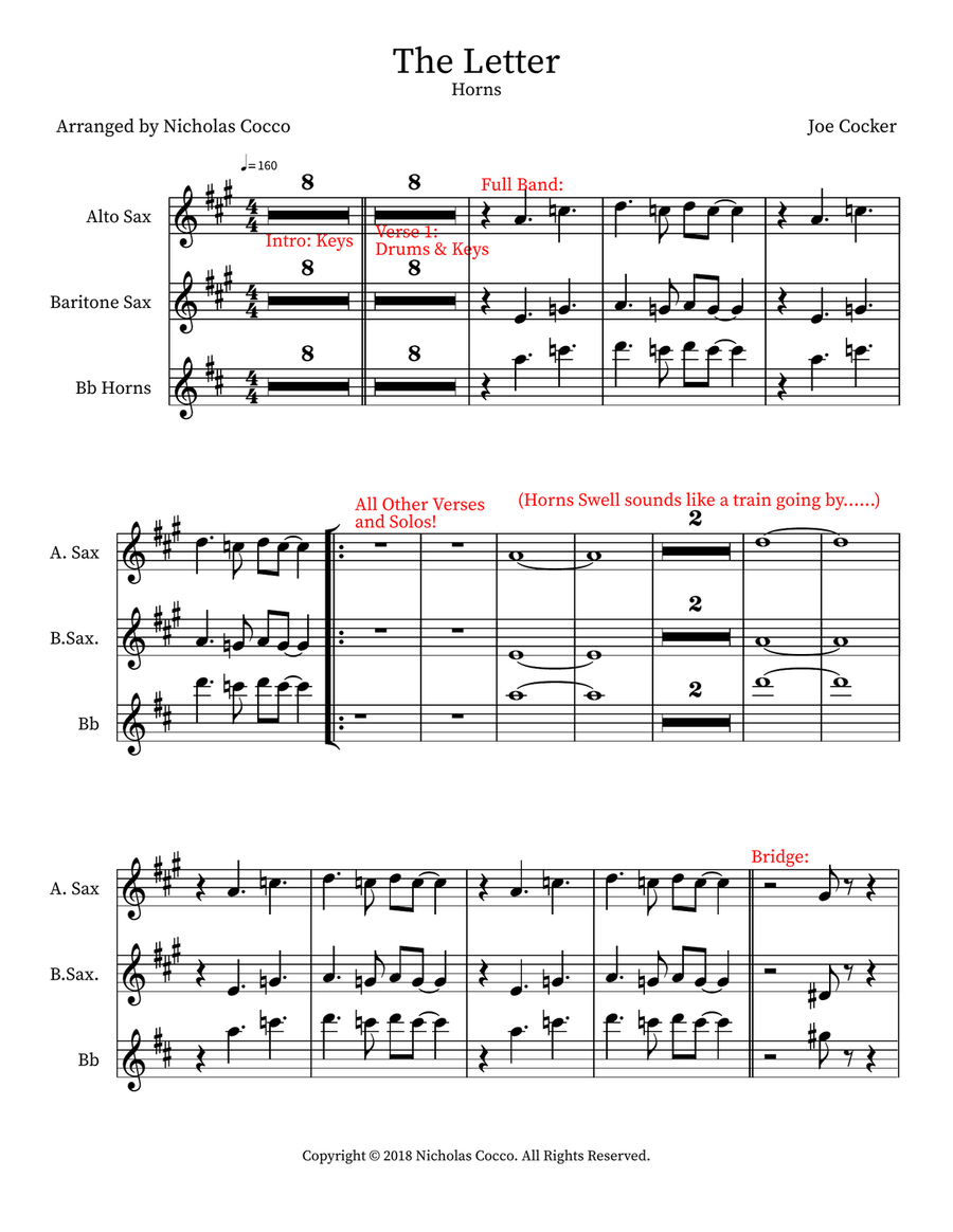 The Letter Small Ensemble scores gallery preview page 1