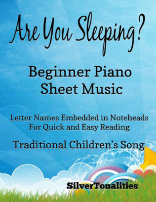 Book cover for Are You Sleeping Beginner Piano Sheet Music
