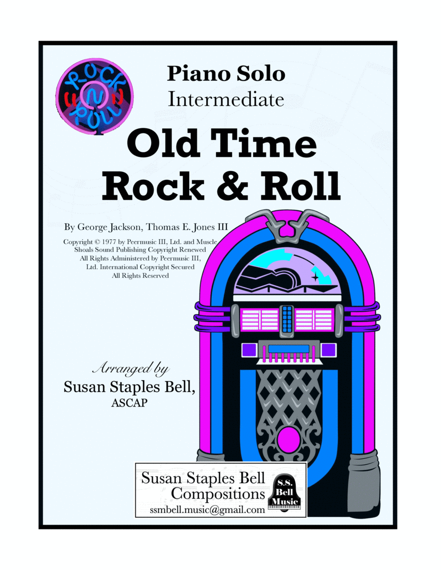 Old Time Rock & Roll Piano Solo scores gallery preview page 1