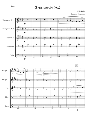 Gymnopedie No.3 - Brass Quintet