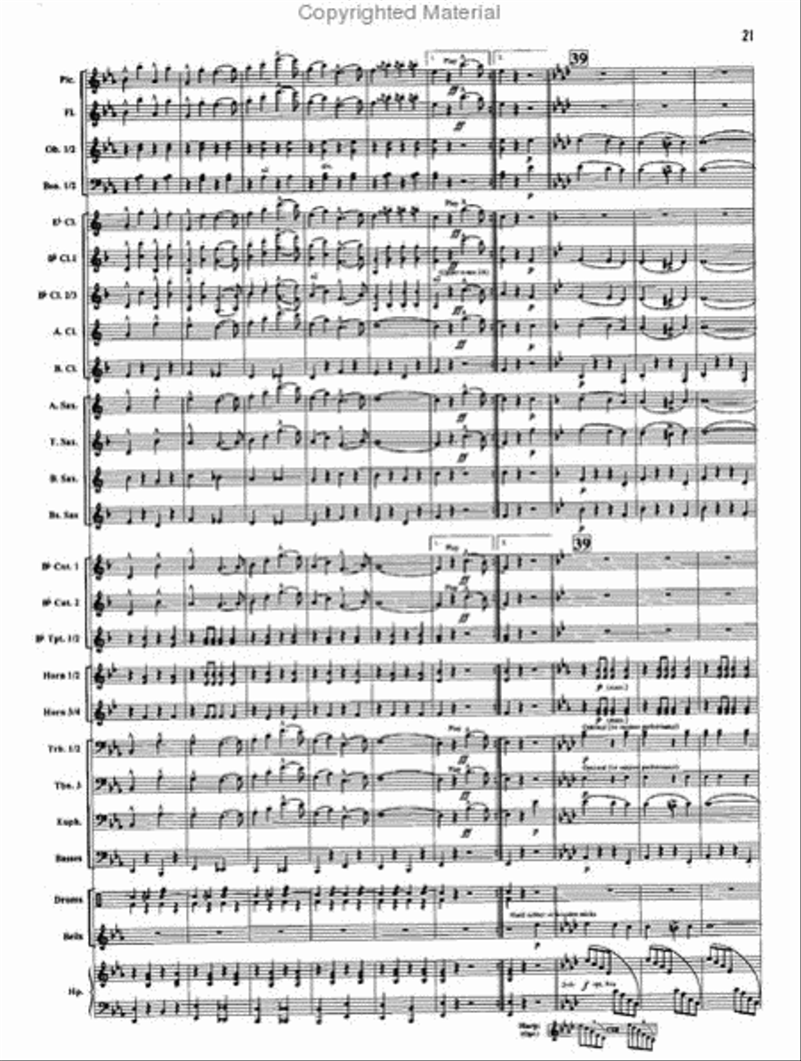 The Stars and Stripes Forever Concert Band scores gallery preview page 5