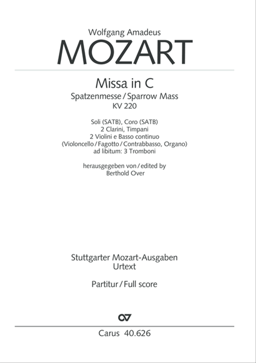 Mass in C Major Mass in C Major 4-Part scores gallery preview page 2