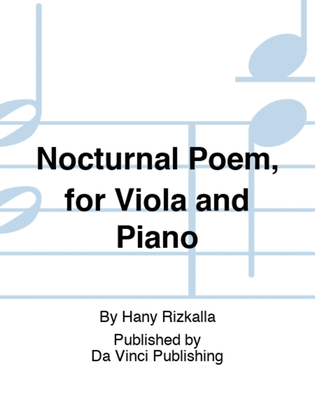 Nocturnal Poem, for Viola and Piano