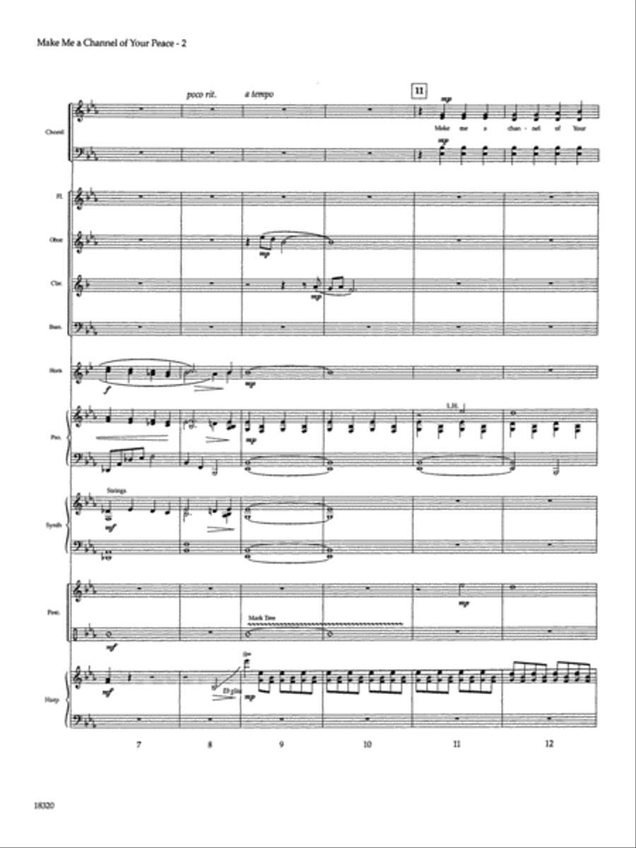 Make Me a Channel of Your Peace Choir scores gallery preview page 3
