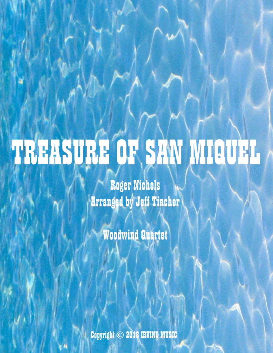 Treasure Of San Miquel Woodwind Quartet scores gallery preview page 1