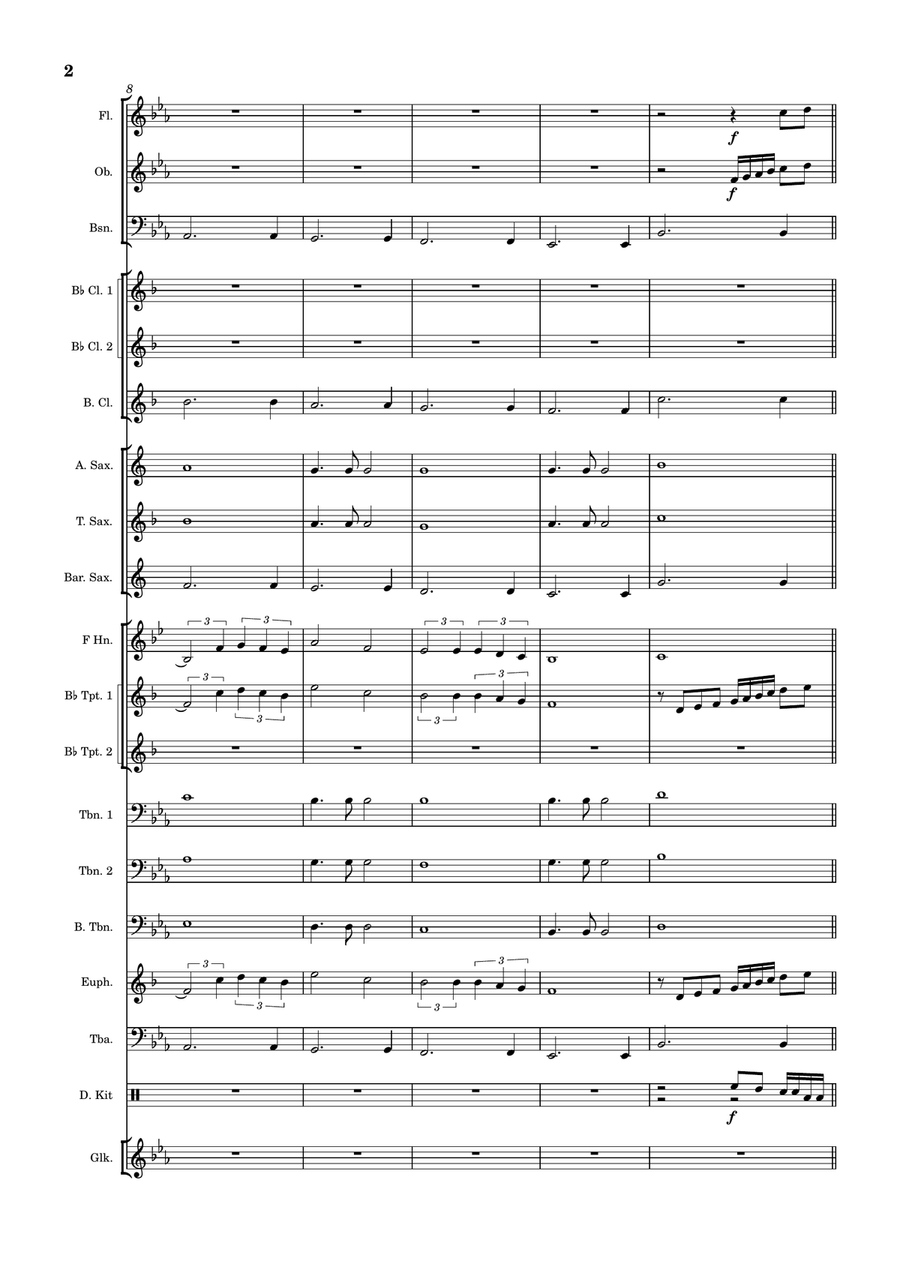 Born Free Concert Band scores gallery preview page 2