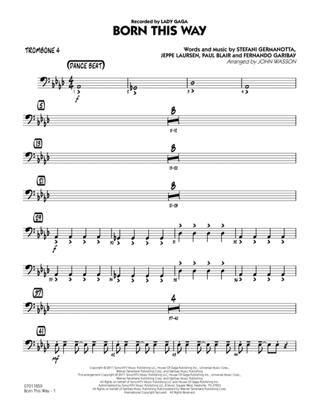 Born This Way - Trombone 4