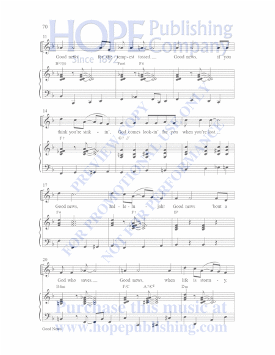Sailor's Bible Children's Choir scores gallery preview page 71