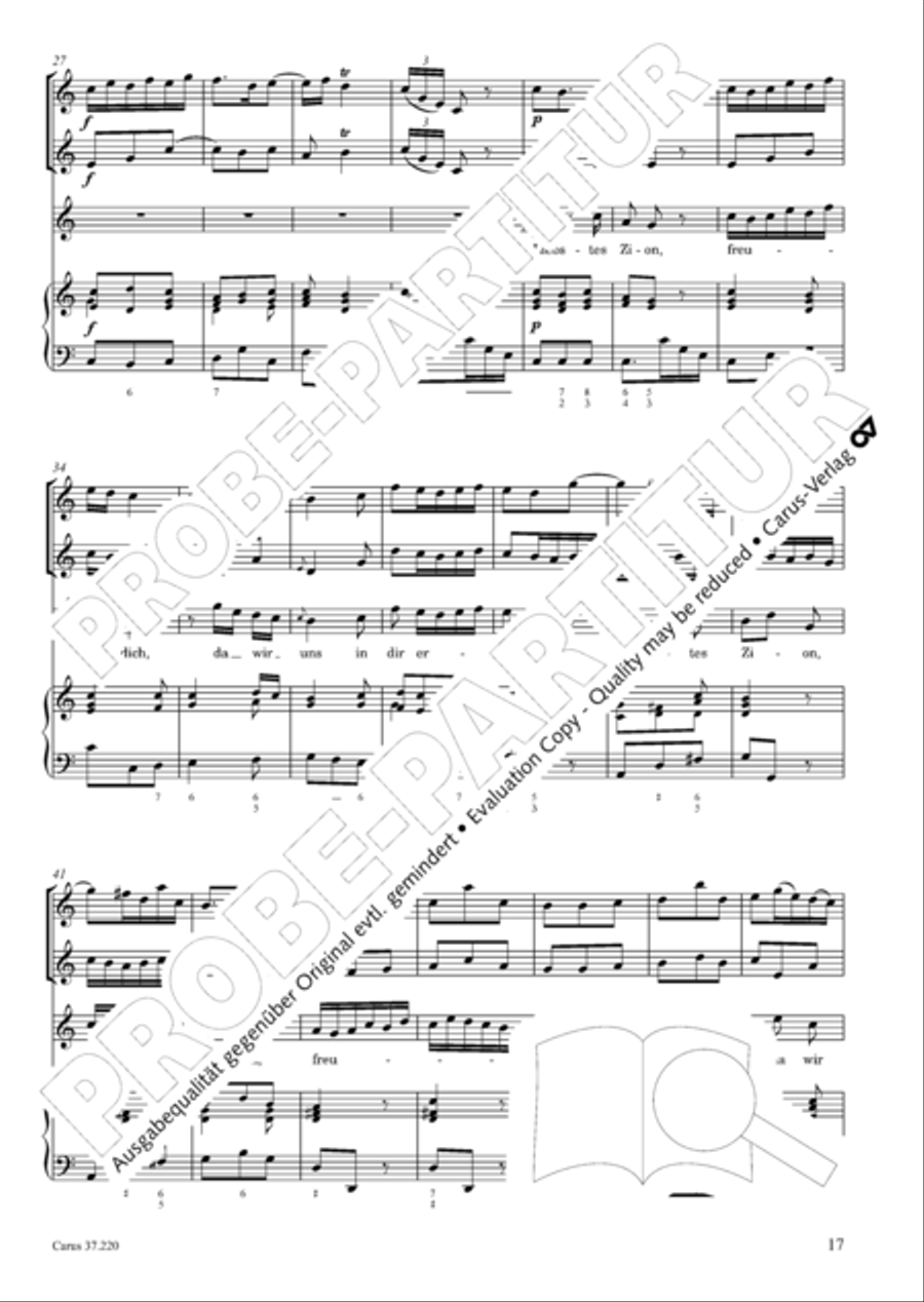 Fahre hin, du Lust der Welt Tenor Voice scores gallery preview page 19