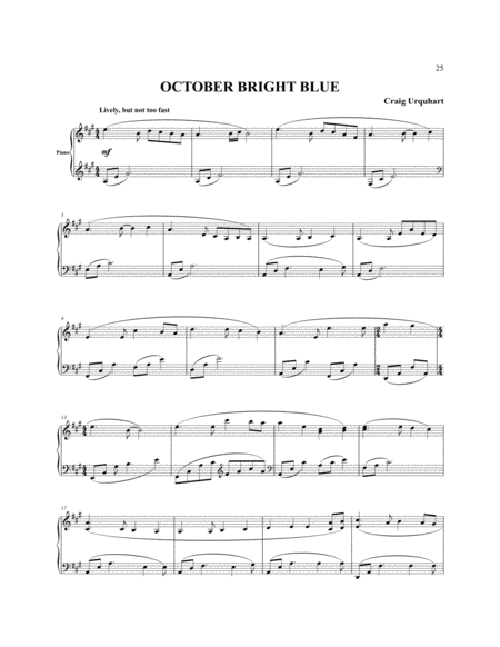 Craig Urquhart - OCTOBER BRIGHT BLUE image number null