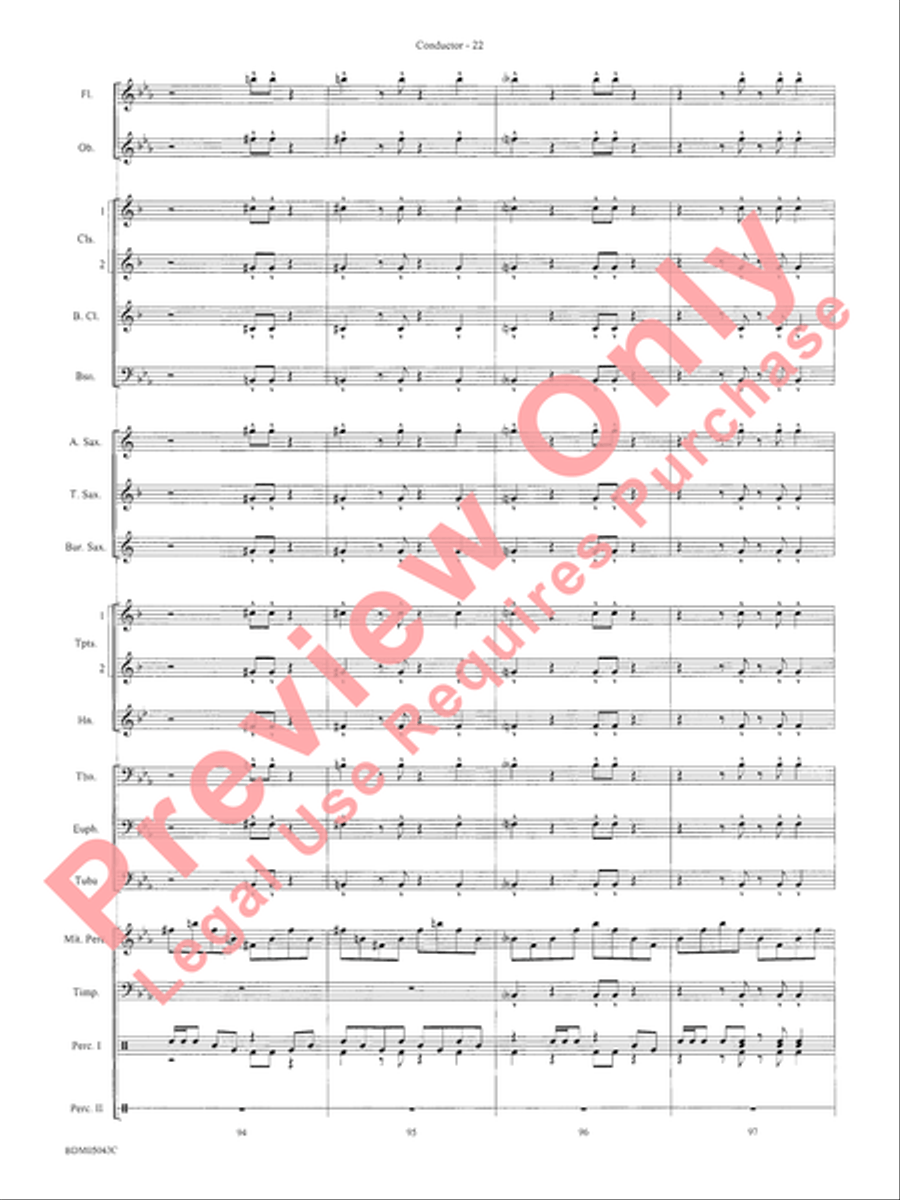 Abaco Overture Concert Band Methods scores gallery preview page 26