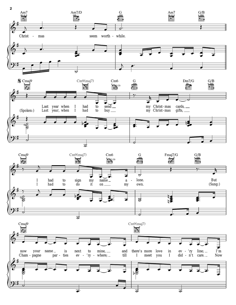 No More Blue Christmases Acoustic Guitar scores gallery preview page 2