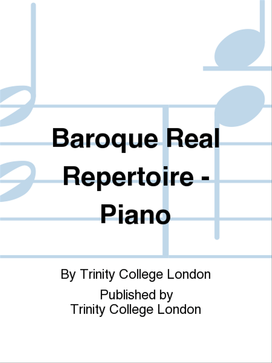 Baroque Real Repertoire Piano Solo scores gallery preview page 1