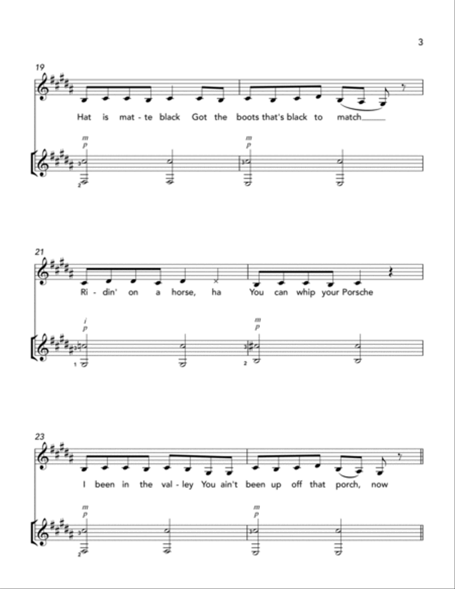 Old Town Road (remix) Old Town Road (remix) Electric Guitar scores gallery preview page 3