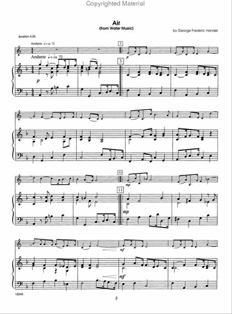 Wedding Masterworks - Horn In F book & MP3's Horn Solo scores gallery preview page 2