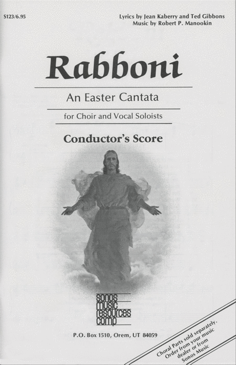 Rabboni - Conductor's Score 4-Part scores gallery preview page 1