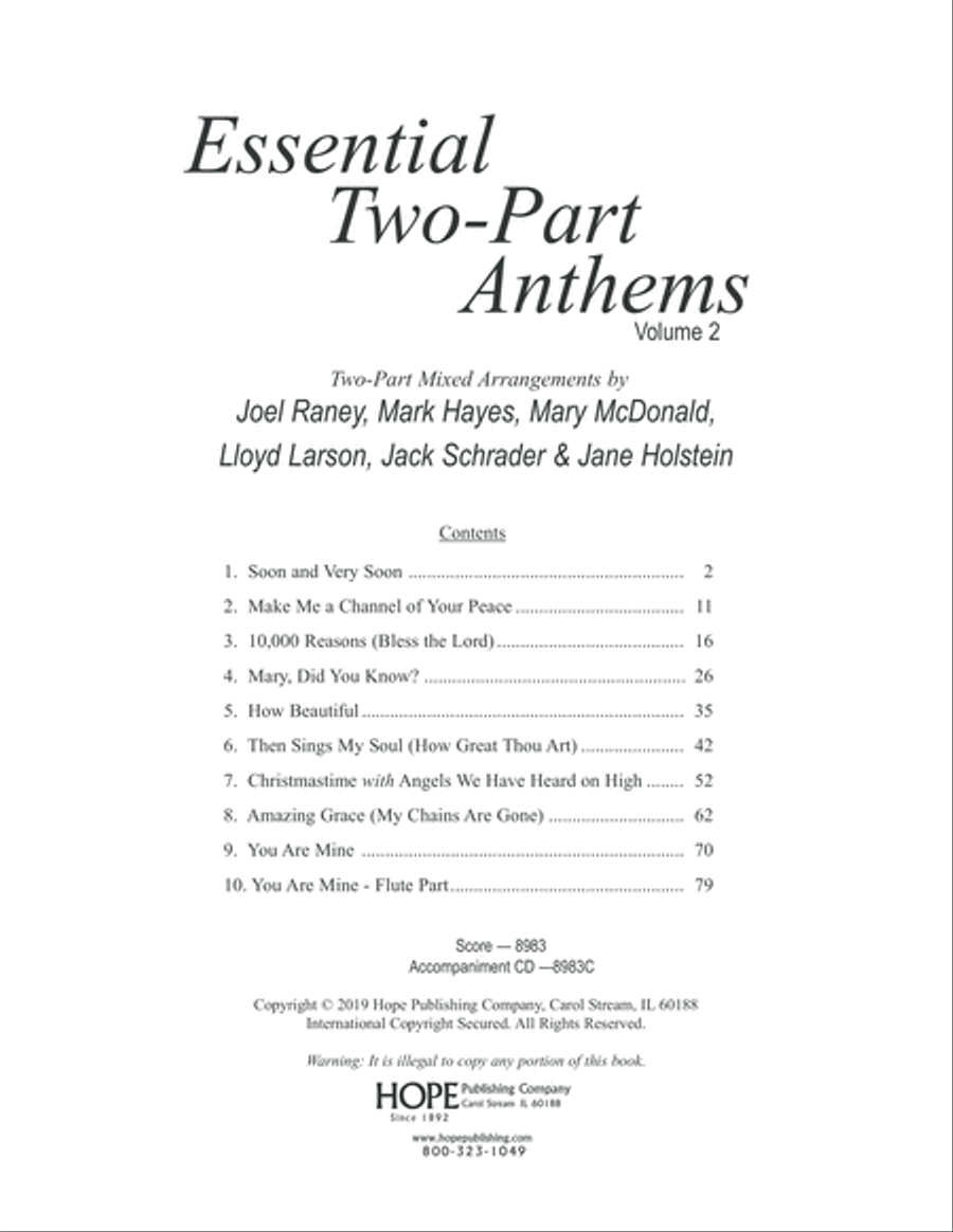 Essential Two-Part Anthems, Vol. 2 2-Part scores gallery preview page 3