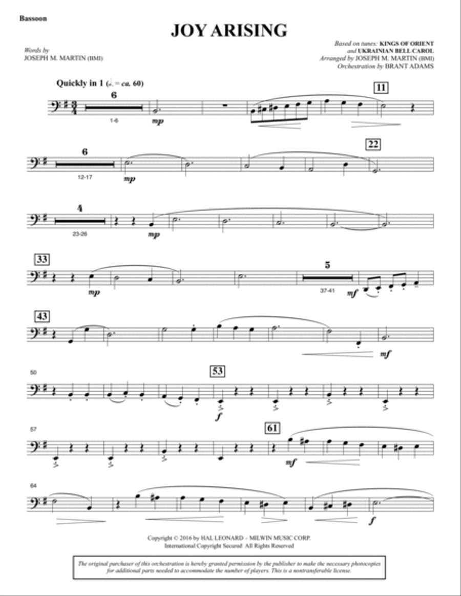 Invitation to a Miracle - Bassoon Choir scores gallery preview page 5