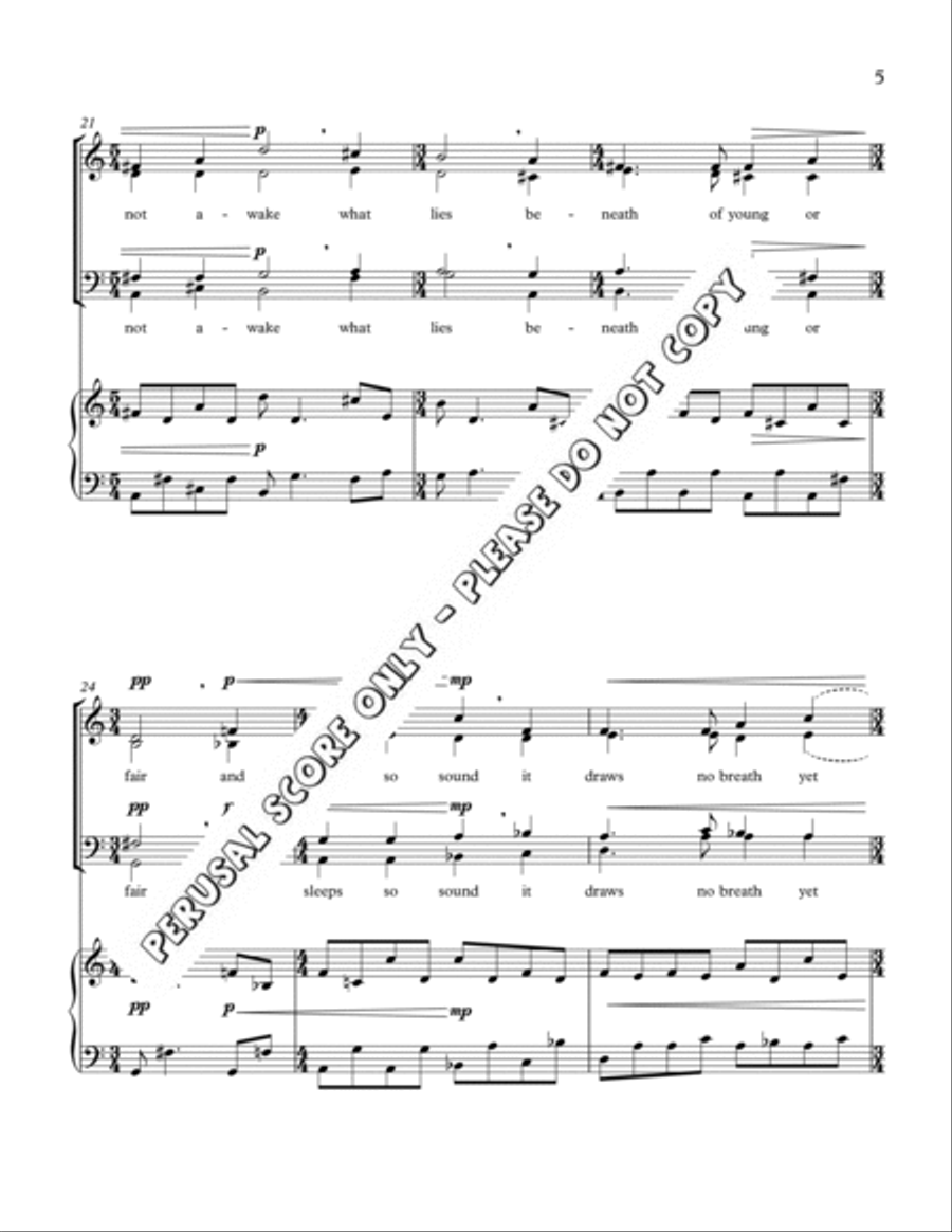 Tears 4-Part scores gallery preview page 5